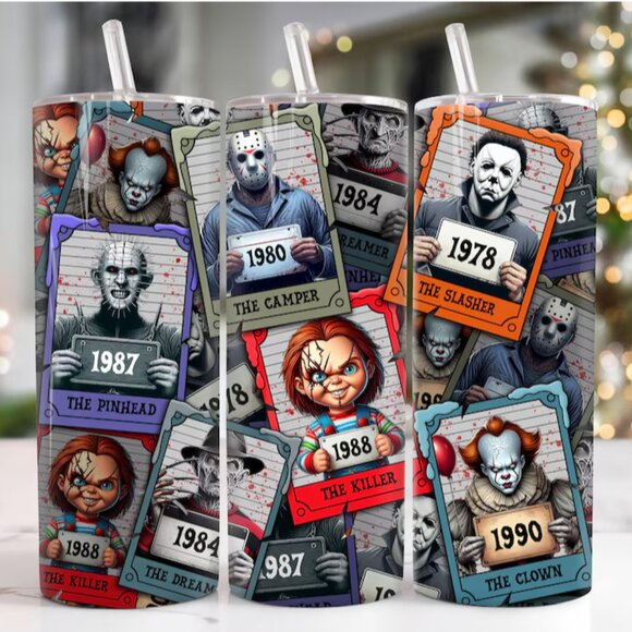 HORROR MOVIE TUMBLER - Picture 1 of 2